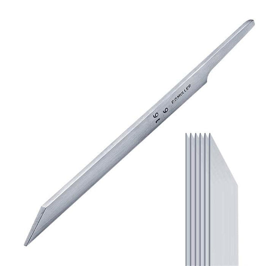 ई.सी. मुलर कार्बन स्टील स्ट्रेट लाइन ग्रेवर #16, 6-लाइन