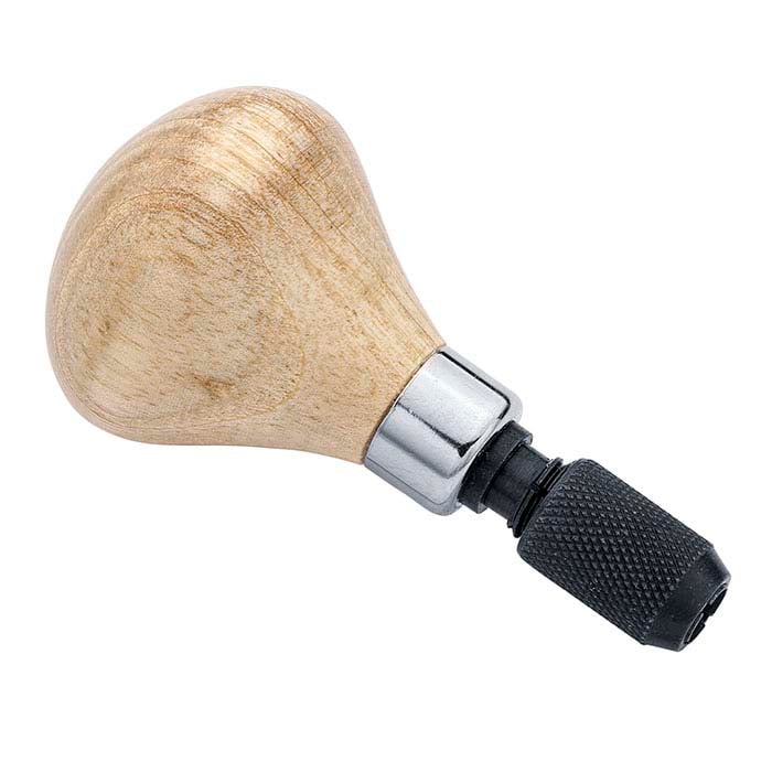 Wood Pear-Shaped Tool Handle with Chuck