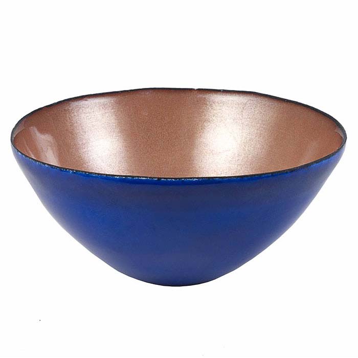 صينية نحاسية بيضاوية للتلميع بالمينا