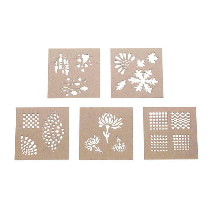 Acrylic "Reflections" Design Stencil Set for Enameling