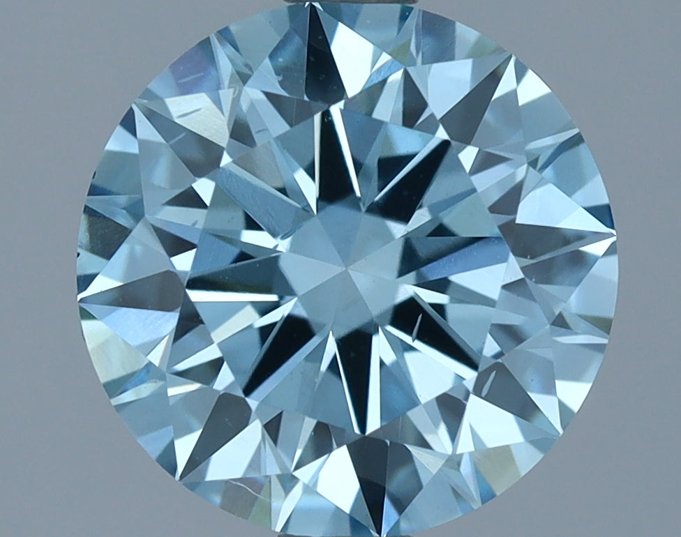 Laboratoriojalostettu timantti 1,82 ct, pyöreä, sininen, SI1