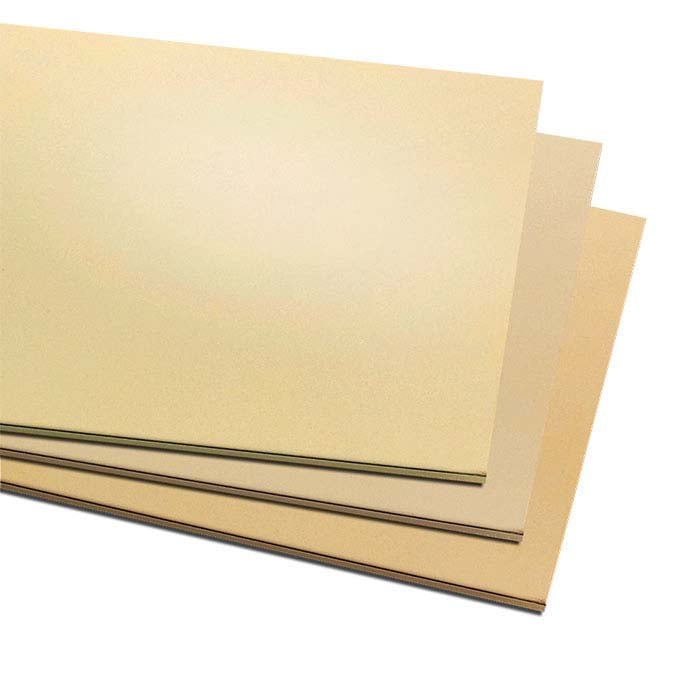 Jeweler's Brass 152.4mm x 304.8mm Sheet, 1.63mm, Dead-Soft