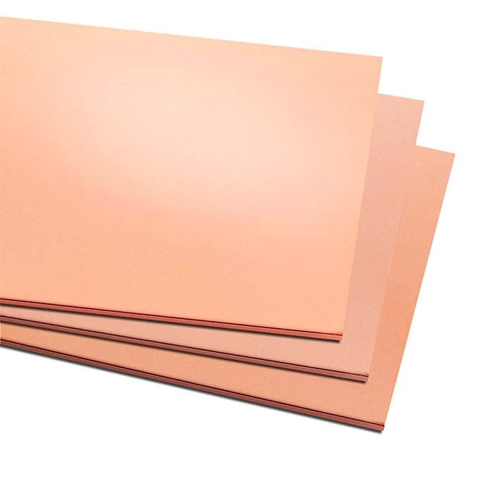 Copper 152.4mm x 304.8mm Sheet, Dead-Soft