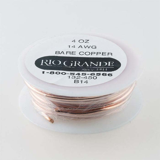 Copper Round Wire, 0.11 kg. Spools, Dead-Soft