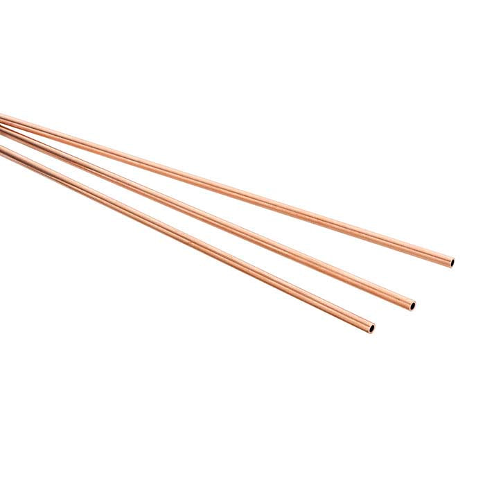 أنابيب نحاسية بسماكة جدار ثقيل 2.89 مم، صلبة، بطول 304.8 مم