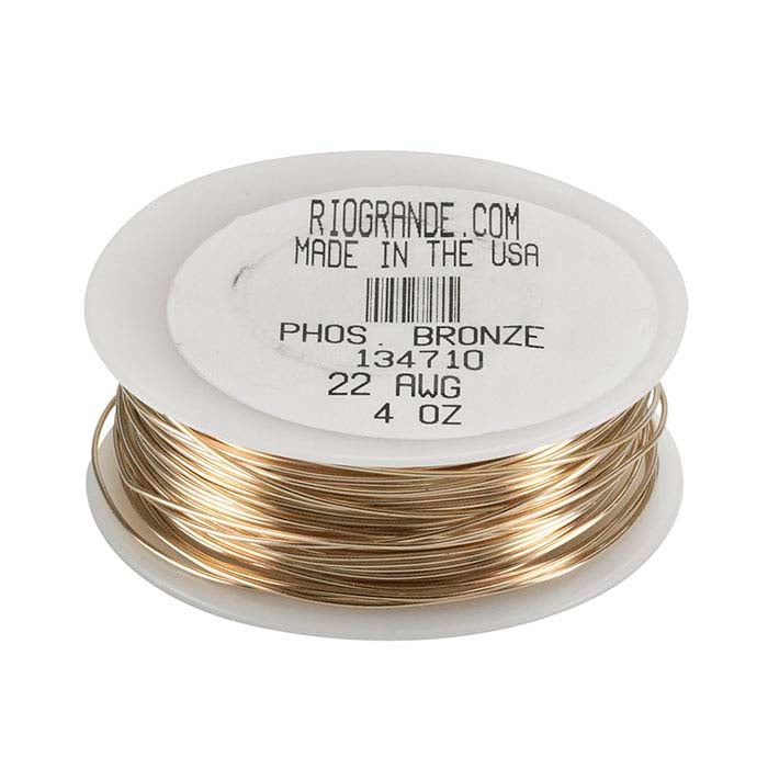 Bronze Round Wire, 0.11 kg. Spool, Dead-Soft