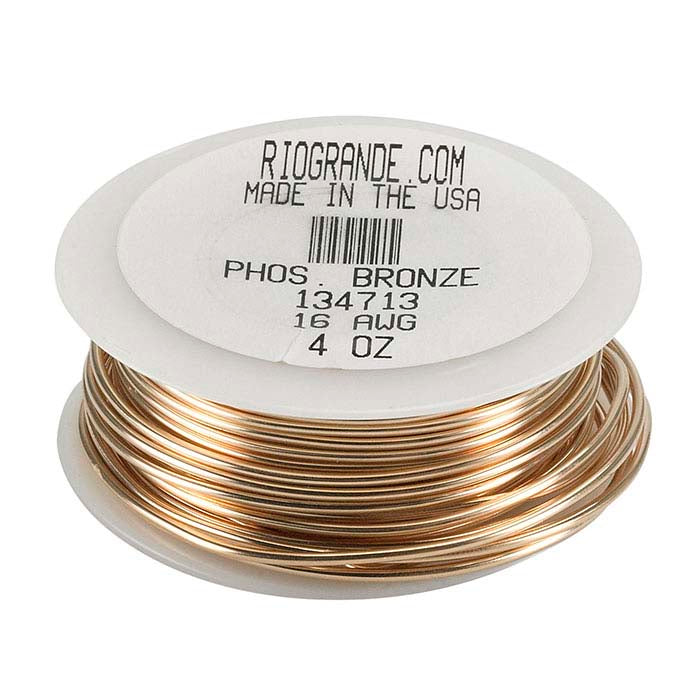 Bronze Round Wire, 0.11 kg. Spool, Dead-Soft
