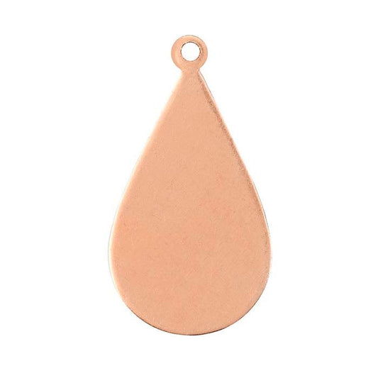 Koperen druppelvormig onderdeel