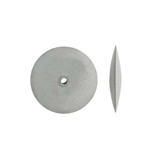 Brightboy Pumice 15.88mm Knife-Edge Polishing Wheel, White, Fine