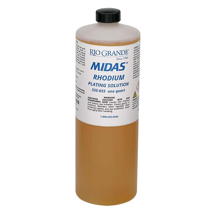 Liquid Rhodium Midas® Rhodium Plating Solution, Acid-Based – Amadesa