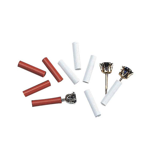 Manicotto in gomma siliconica per perno auricolare, rosso