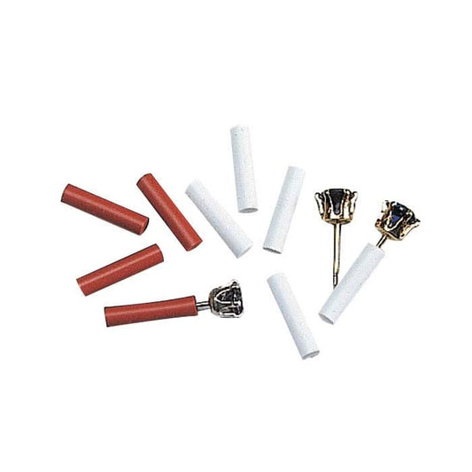 Silicone Rubber Ear-Post Sleeve, White