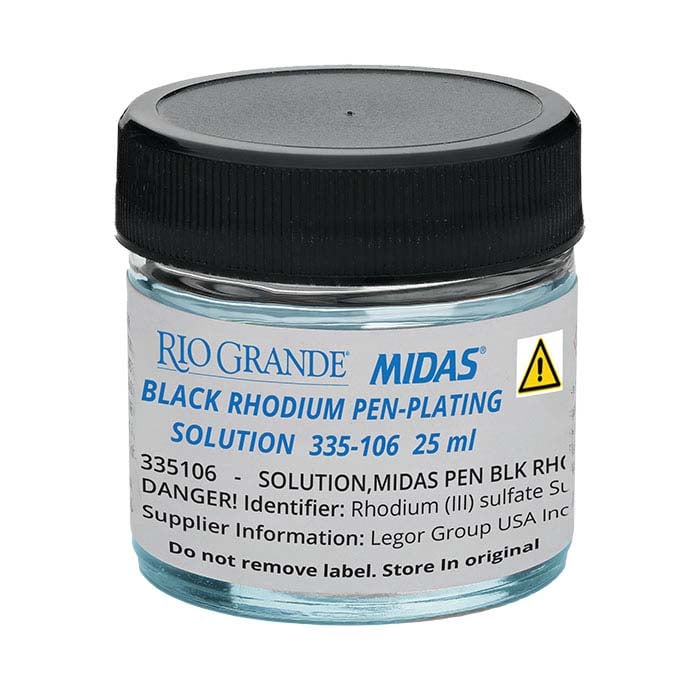 Midas® Rhodium Pen-Plating Solution, Acid-Based