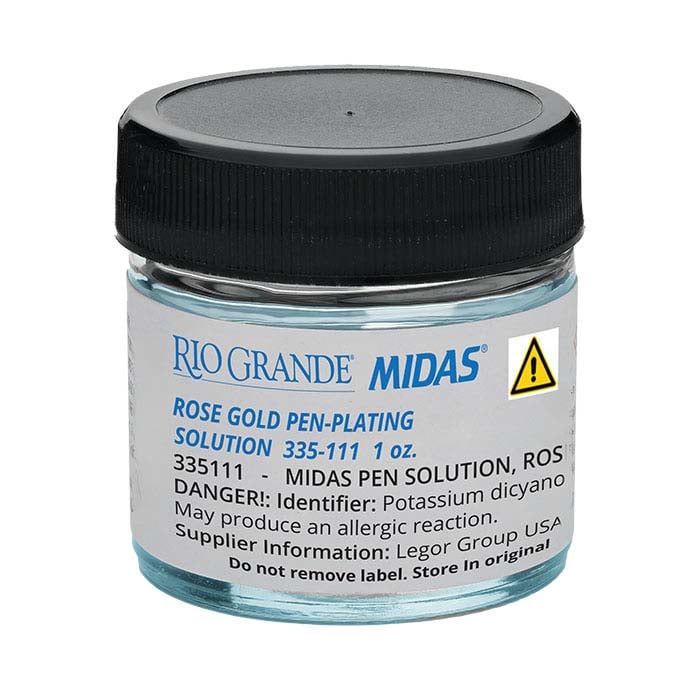 Midas® Rose Gold Pen-Plating Solution, Cyanide-Based