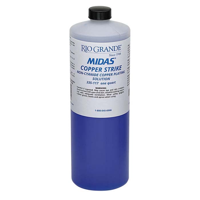 Midas® Copper Plating Solution, Non-Cyanide