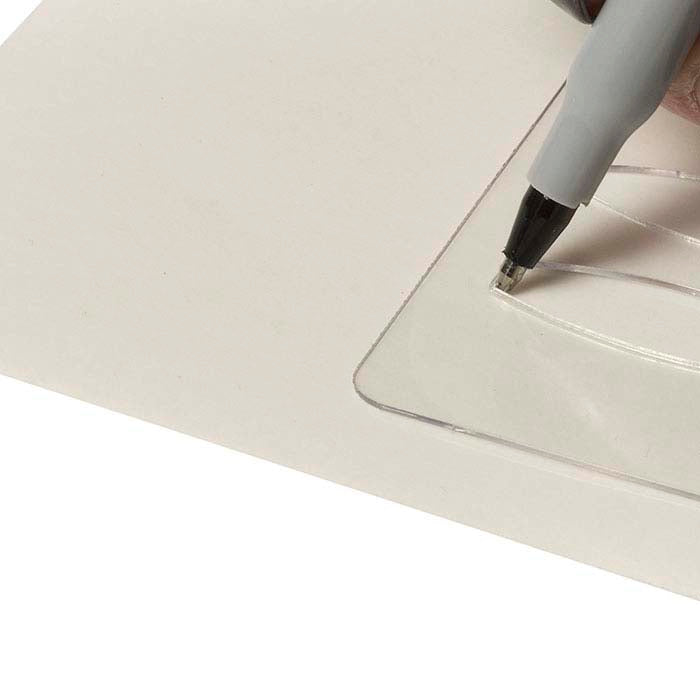 Mighty Mask Peel 'n' Stick 304.8mm x 152.4mm Uncut Vinyl Masking Sheet, Plain