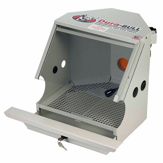 Dura-BULL® ライト付き研削ボックス ロック付きキャッチトレイ付き