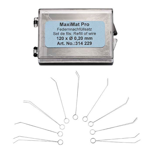 Poils de fil de remplacement pour brosse de texturation MaxiMat, 4", extra-fins (0,2 mm)