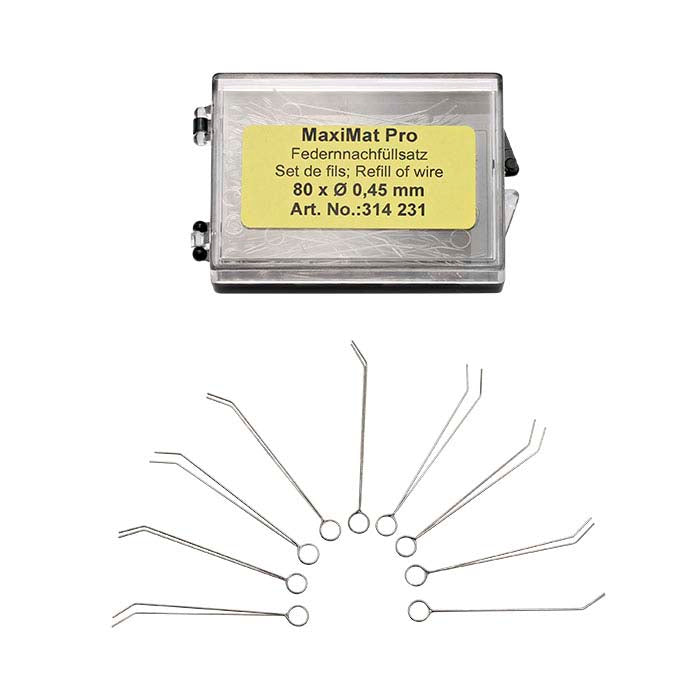 MaxiMatテクスチャーブラシ用交換ワイヤーブリッスル、4インチ、中程度（0.45mm）