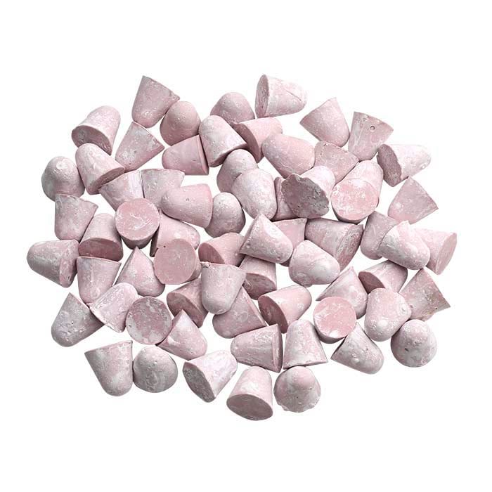 Clean Cut Plastic Cone Media, Pink/Tan, Medium Cut