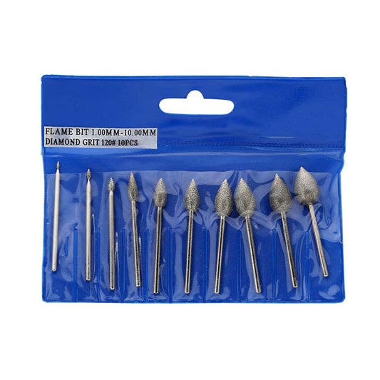 Diamond Flame Bur Set