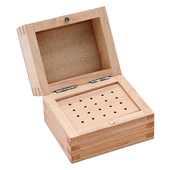 Wood Hinged Bur Organizer Block, 20-Hole
