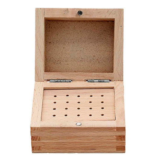 Wood Hinged Bur Organizer Block, 20-Hole