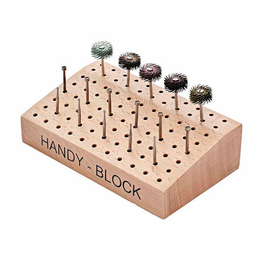 Wood Angled Bur Block