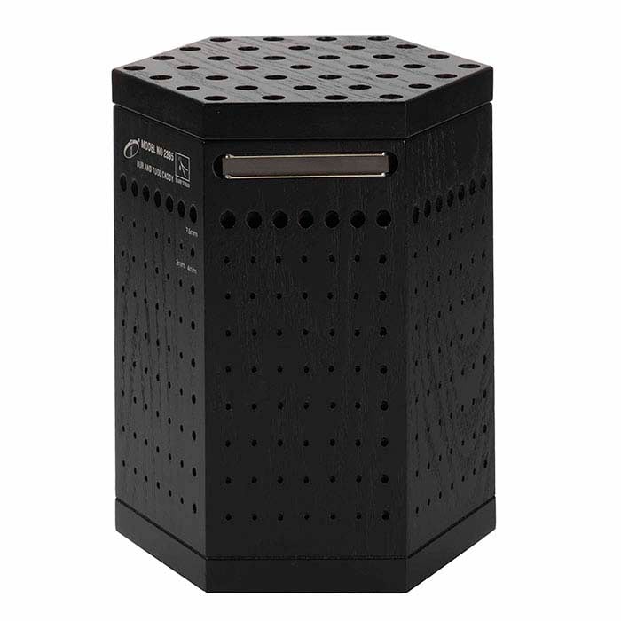 Wood Six-Sided Rotating Bur & Tool Organizer