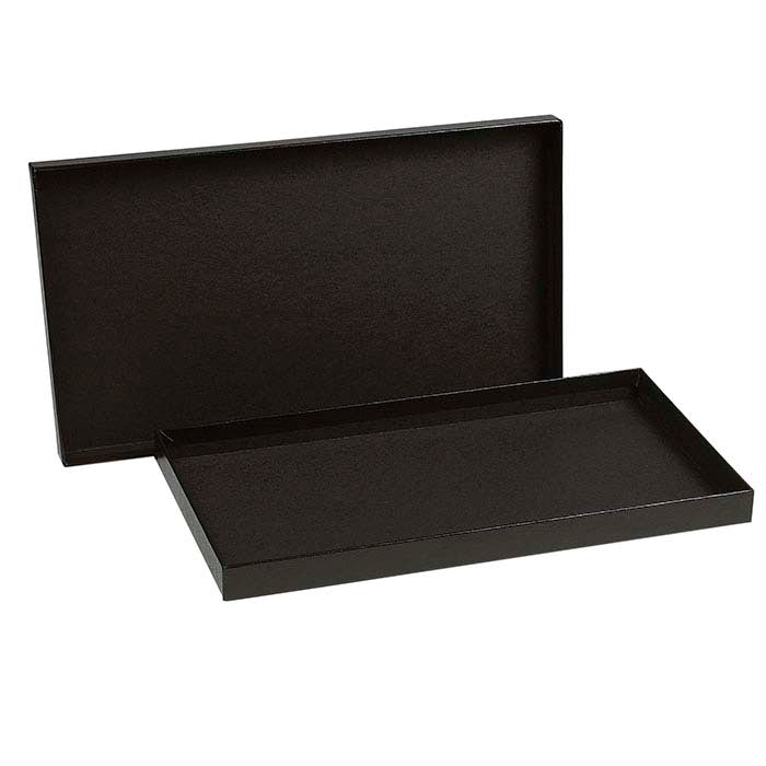 Black Economy Full-Size Tray with Lid
