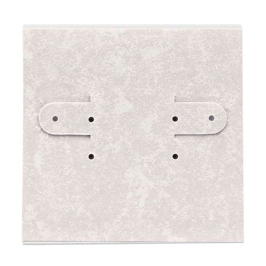 Øreringekort af plast med askepapiroverflade til ophængning