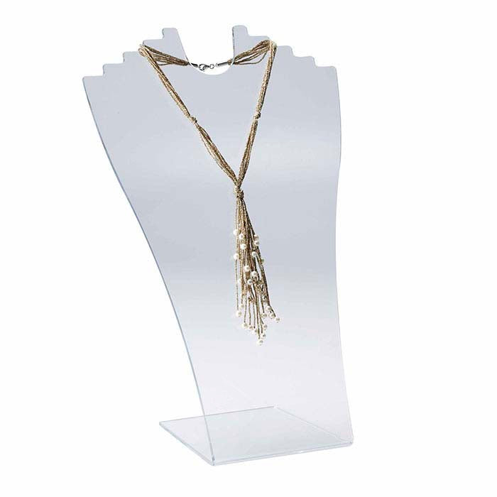 Clear Acrylic Stepped Necklace Display