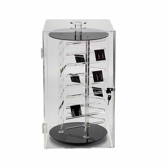 Klar akryl låsbar smykkekortdisplay