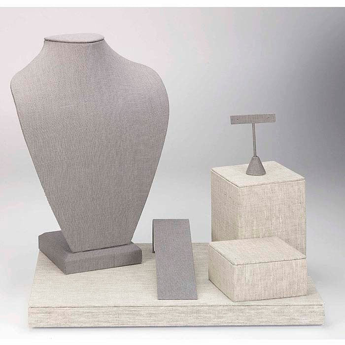 银色亚麻项链展示架