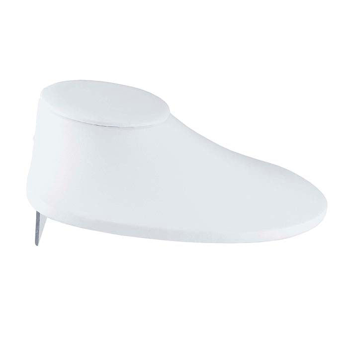 White Vienna Faux Leather Double-Easel Necklace Bust Display