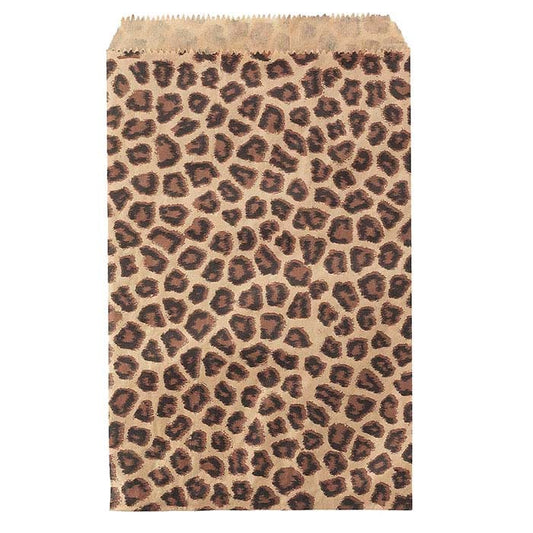 Sac Marchandise en Papier à Imprimé Léopard