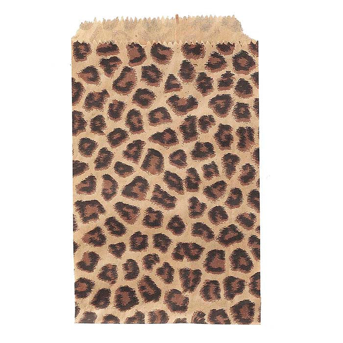 Sac Marchandise en Papier à Imprimé Léopard