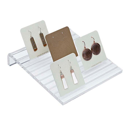 Klar akryl rampe smykkekort display