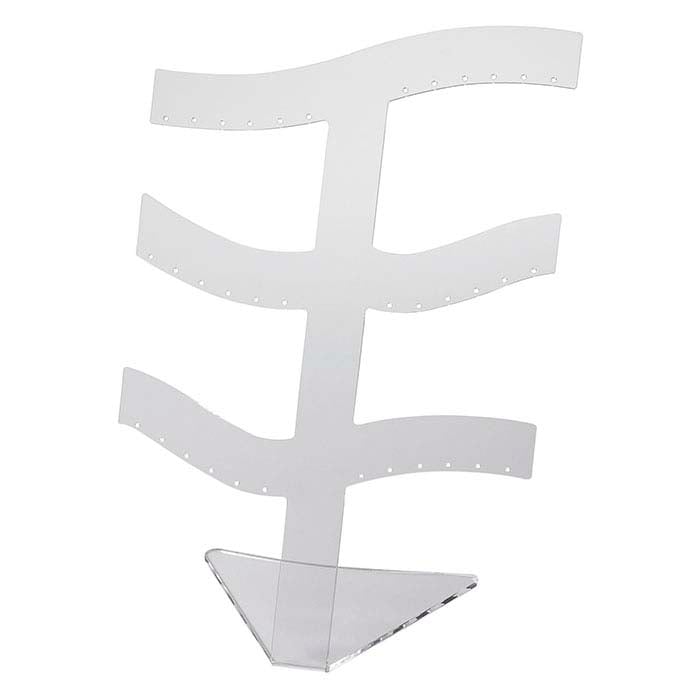 クリアアクリルツリーイヤリングディスプレイ