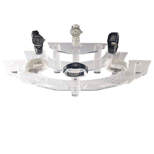 Clear Acrylic Half-Circle Riser Display Set