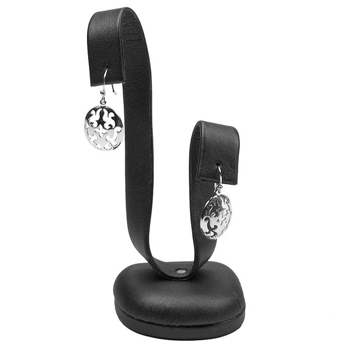Steel Vienna Faux Leather Earring Display