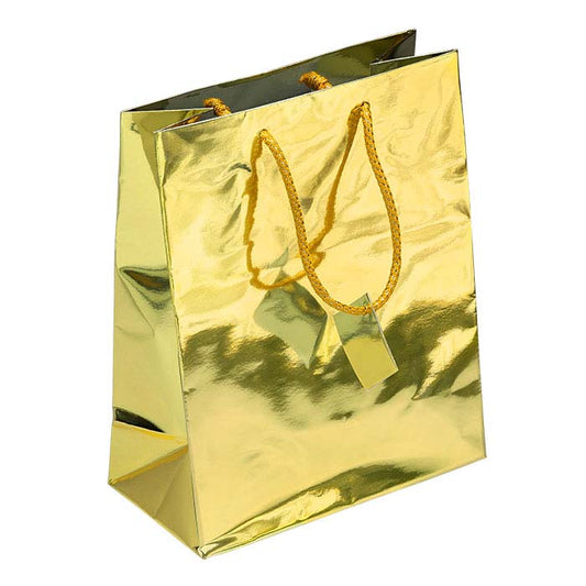 Sac fourre-tout en papier métallisé or