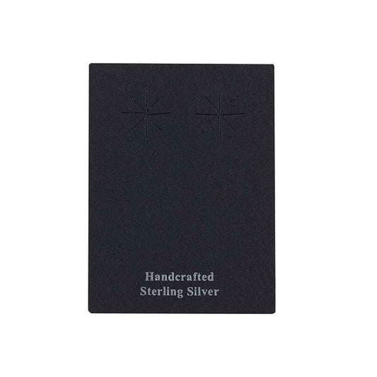 Sort Mat Papir Trykt Øreringekort