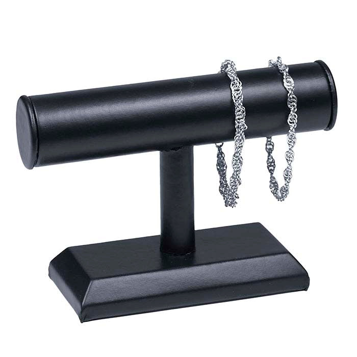 Sort armbåndsdisplay i kunstlæder