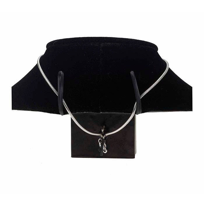 Deluxe Black Velvet Necklace Bust Display
