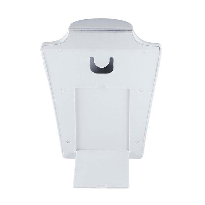 White Faux Leather Travel Necklace Bust Display