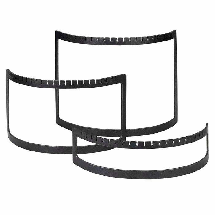 حامل عرض أقراط معدني على شكل قوس