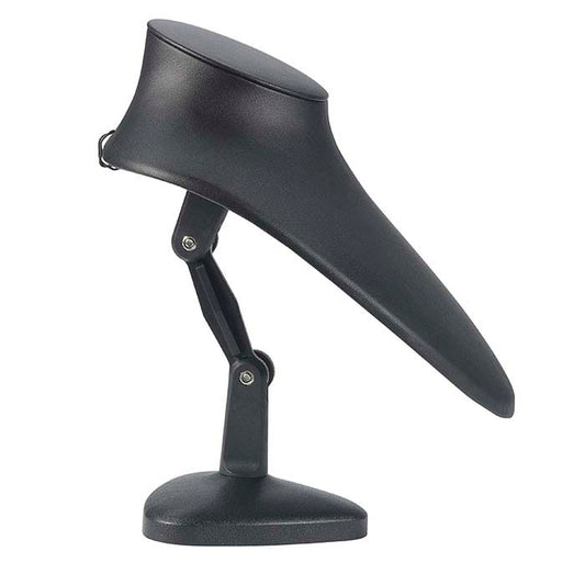 Black Faux Leather Adjustable Necklace Bust Display