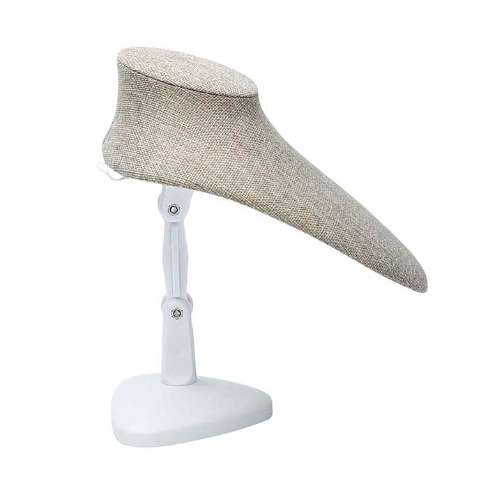 Burlap Adjustable Necklace Bust Display