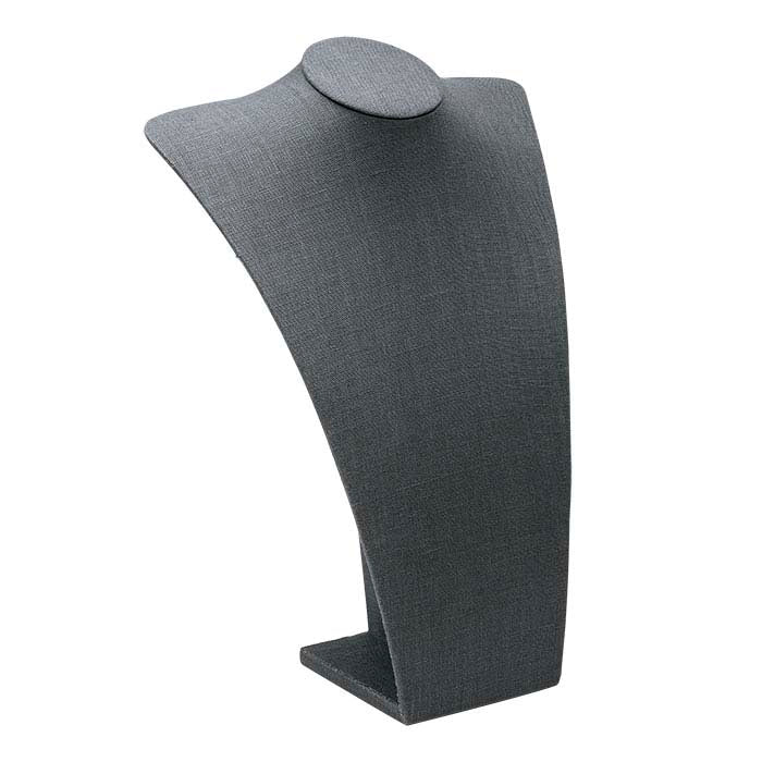 Graues Leinenhalskettenbüstendisplay